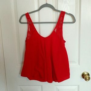 Urban outfitters Kimchi Blue Lace Flowy Tank Coral